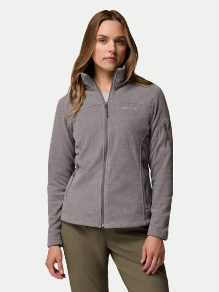 Geacă Columbia din fleece gri
