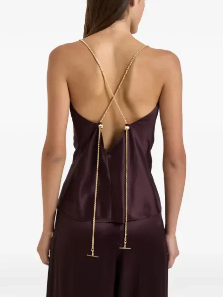 Top Danamé cu bretele violet