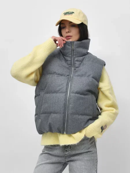 Утеплений жилет Braska сірий