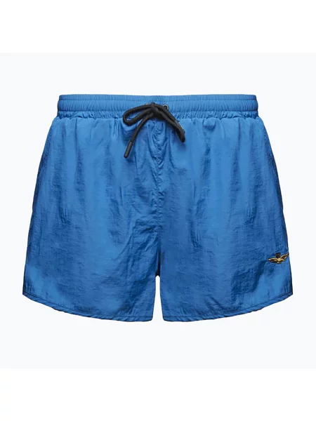 Pantaloni scurți de baie pentru bărbați Aeronautica Militare mykonos blue albastru