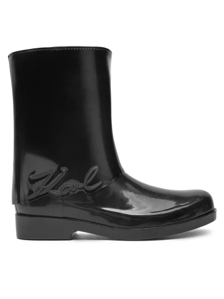 Cizme de cauciuc KARL LAGERFELD negru