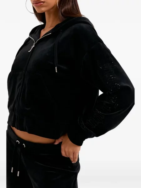 Hanorac cu glugă Juicy Couture negru