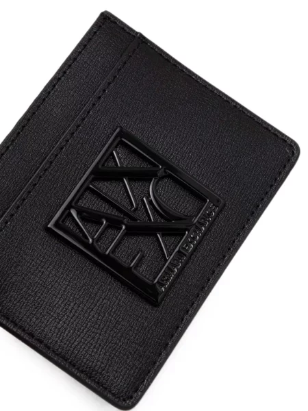 Portofel Armani Exchange cu autograf negru