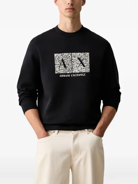 Hanorac Armani Exchange cu imagine negru