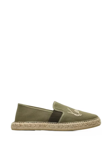 Espadrile Kenzo cu broderie verde