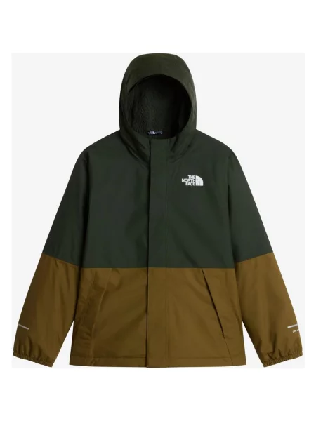 Kurtka z kapturem dziecięca The North Face Warm Antora zielono brązowa XS zielona