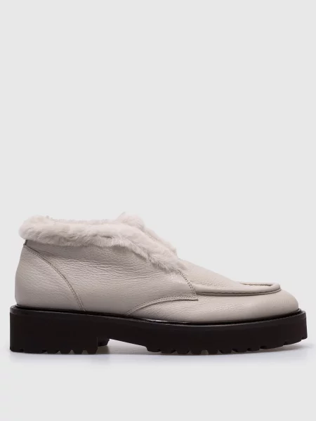 Шкіряні дезерти на хутрі Doucal's сірі