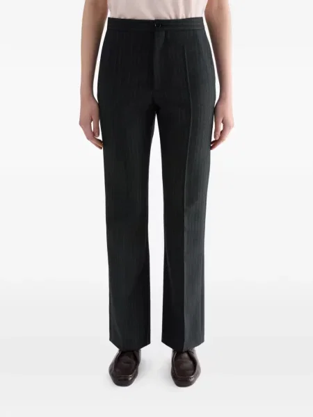 Pantaloni Jil Sander de lână albastru