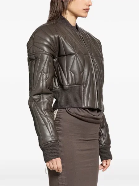 Matlasat geanta de piele Rick Owens maro