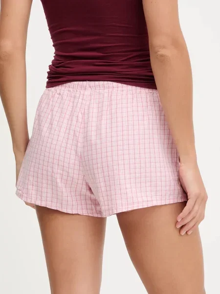Pyžamové šortky Hollister Co. růžová