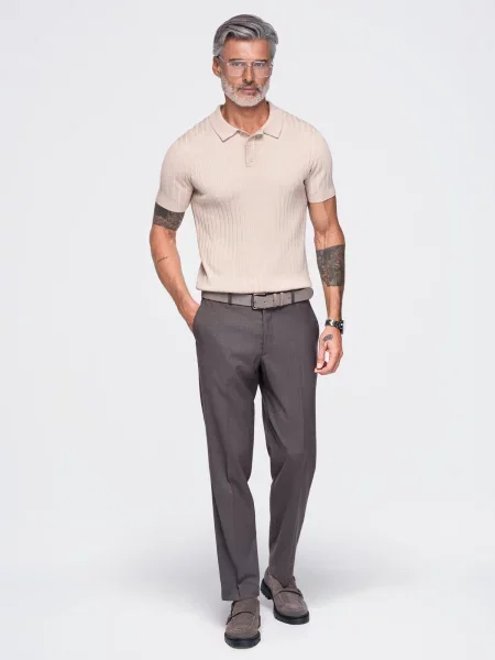 Polo majica Ombre bež