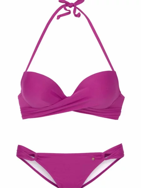 S.Oliver Costum de baie două piese fucsia