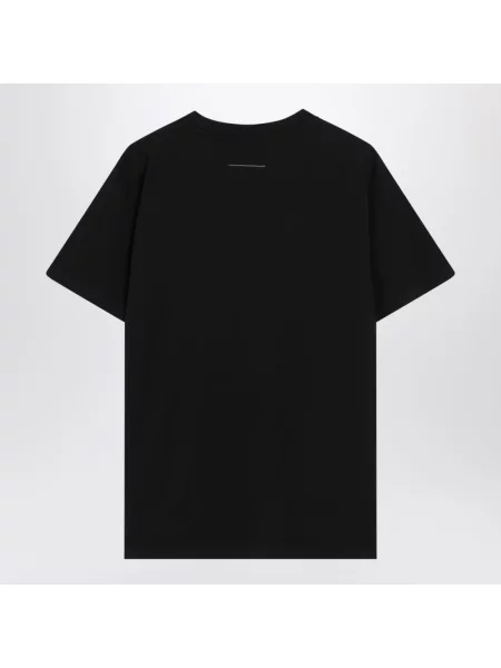 Koszulka Mm6 Maison Margiela z logo czarna