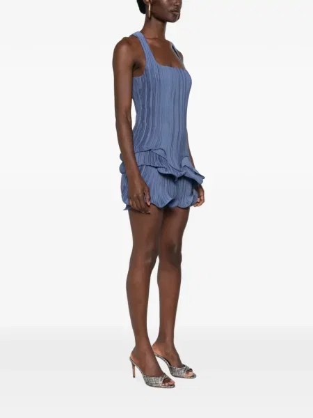 Rochie mini Cult Gaia cu volane albastru