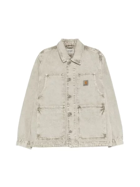 Carhartt Wip Kurtki Mężczyzna Szary L OG Double Front Jacket zielona