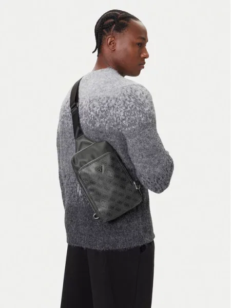 Guess Torbica za okrog pasu HMMICT siva