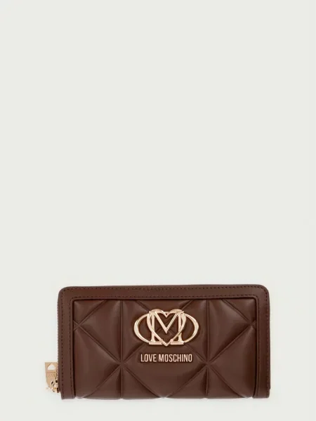 Portofel Love Moschino din piele maro