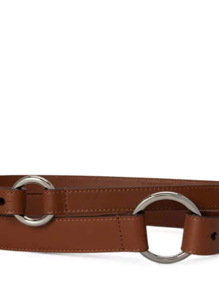 Cu centură curea Lauren Ralph Lauren din piele maro
