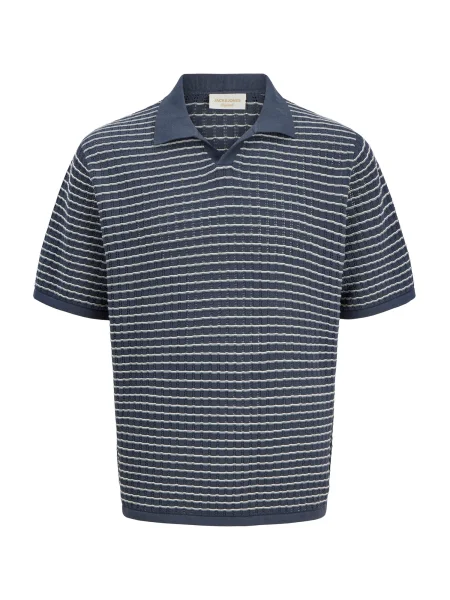 JACK & JONES Pulover JORNANTUCKET bleumarin alb