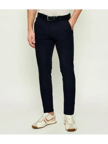 BOSS BLACK Pantaloni chino negru