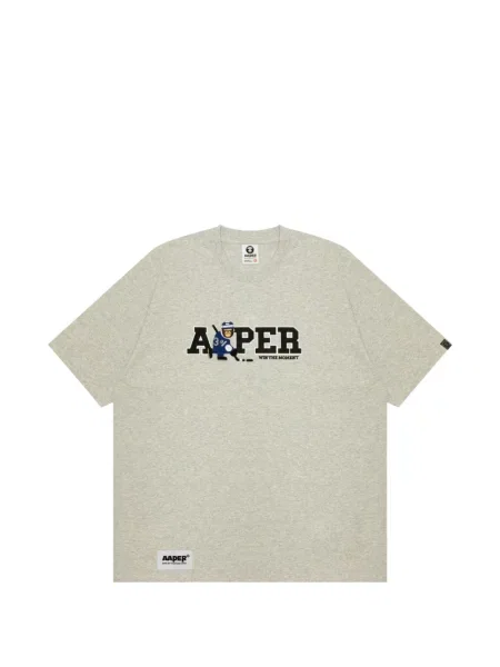 Tricou Aape By A Bathing Ape cu imagine gri
