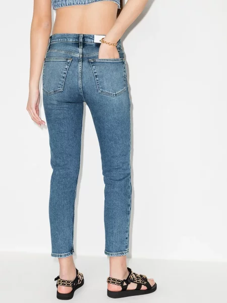 Jeansy Re/done o krotszym kroju