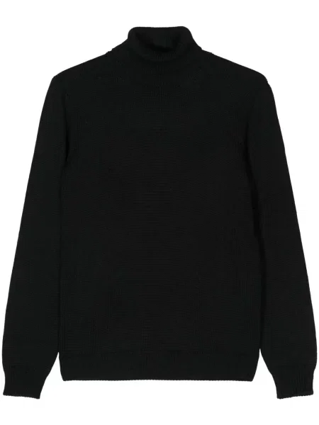 Pulover Nuur din lână merinos negru