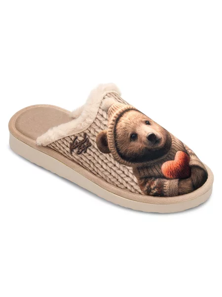 Papuci Natural Style bej
