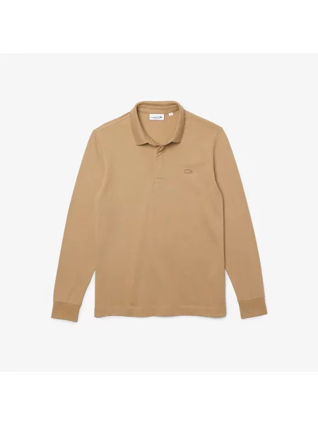Поло Lacoste бежевое