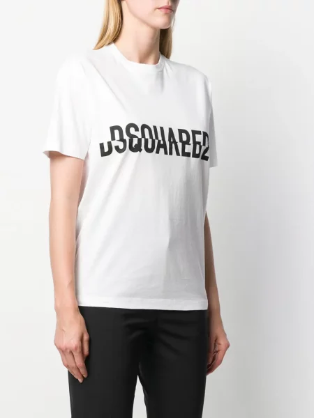 Tricou Dsquared2 cu autograf alb