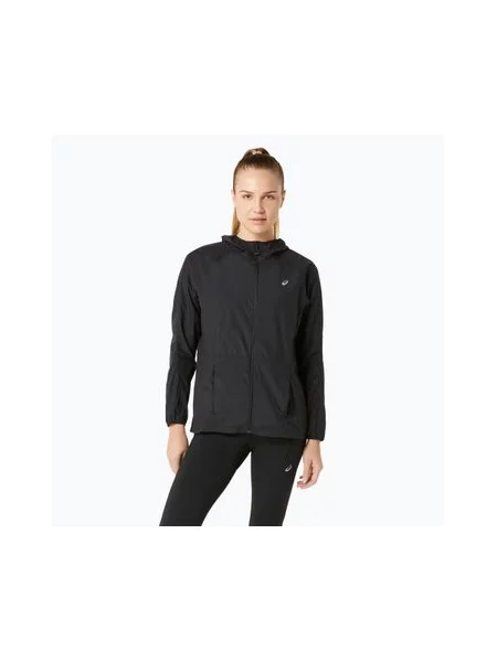 Бігова куртка ASICS Road Packable performance black чорна