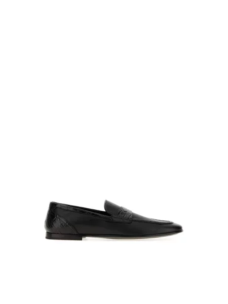 Półbuty Dolce And Gabbana skórzane czarne