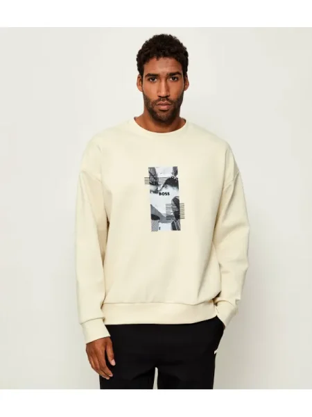 BOSS GREEN Hanorac Stenson Zone | Oversize fit verde