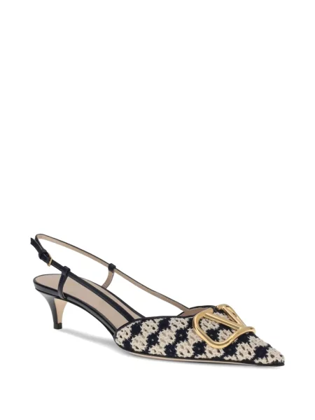 Pantofi cu toc Valentino Garavani slingback alb