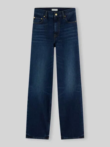 Jeans o prostym kroju z czystej bawełny Tommy Hilfiger niebieskie