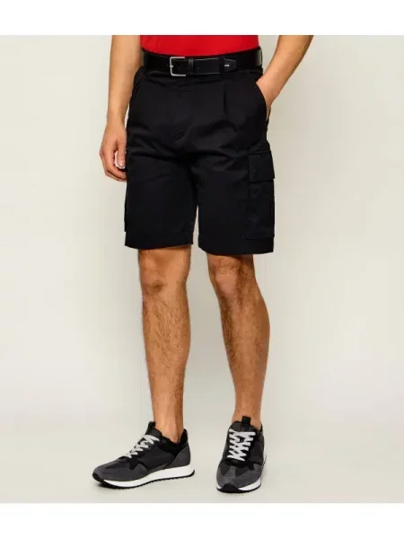 HUGO Pantaloni scurți | Straight fit negru