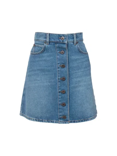 Spódnica jeansowa Weekend Max Mara niebieska