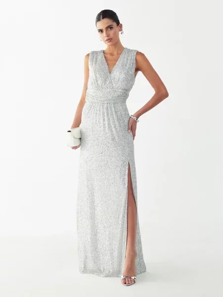 BWLDR Rochie de seară Cottier' alb
