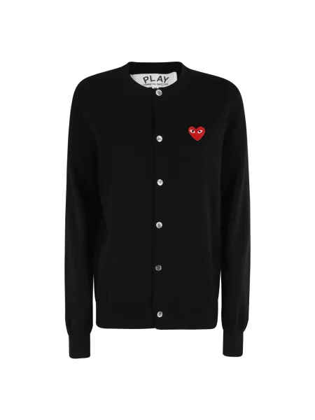 Kardigan Comme Des Garcons Play wełniany czarny