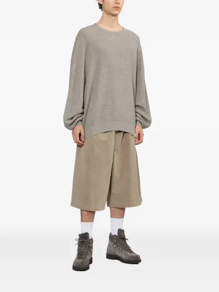 Haftowane szorty Fear Of God Essentials brązowe
