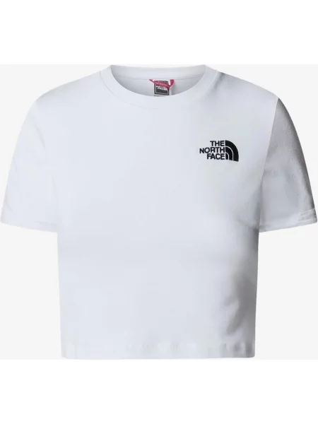 Koszulka The North Face Crop Polar Logo Czarny L biały