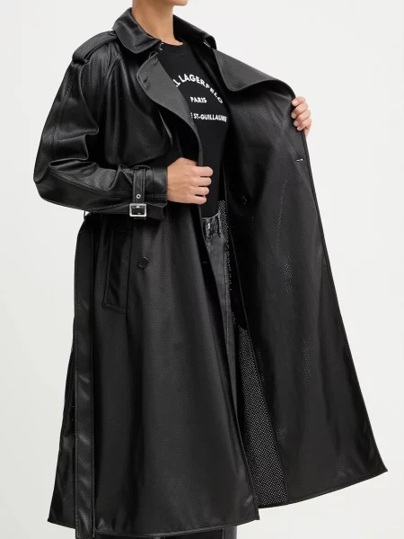Тренч Karl Lagerfeld черный