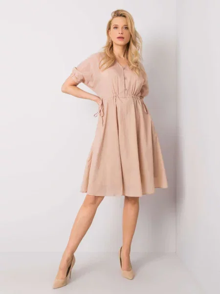 Rochie Fashionhunters de costum bej