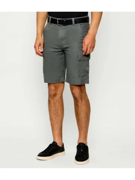 BOSS ORANGE De in pantaloni scurți | Relaxed fit verde
