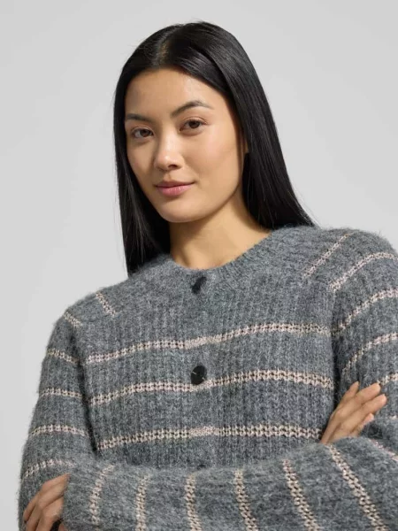 Kurtka z dzianiny o kroju regular fit z dodatkiem wełny model ‘AWESOME SHINE’ Vero Moda