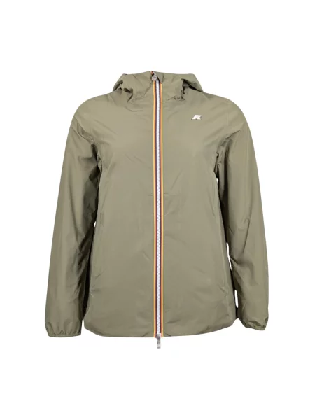 Kurtka K-way z dżerseju zielona