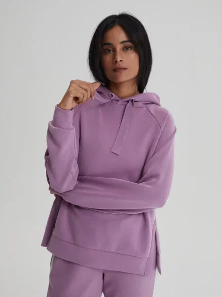 Худі DIVERSE Duqu бузковий віскоза/поліестер