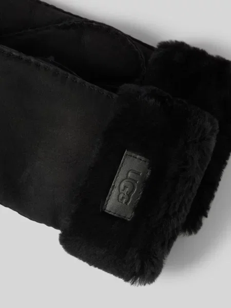Rękawiczki Ugg wełniane czarne