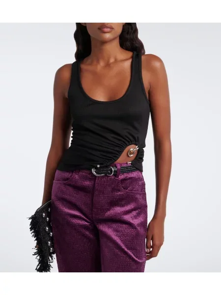 Top Christopher Esber din jerseu negru