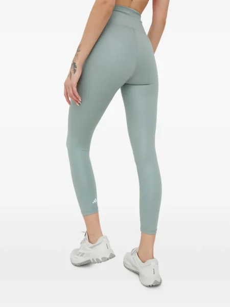 Ριγέ τρέξιμο μπλούζα Adidas από διχτυωτό κόκκινο